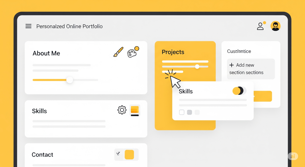 Portfolio en Ligne Personnalisé
